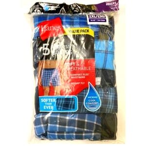 NWTS 5pk Hanes Men's Boxers 2XL